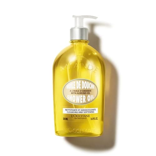 Image of L'OCCITANE Almond Shower Oil 500ml, Hydrating & Nourishing Body Wash, Vegan & 99% Biodegradable, Luxurious Moisturising Cleanser for Soft, Smooth Skin, For Dry & Sensitive Skin
