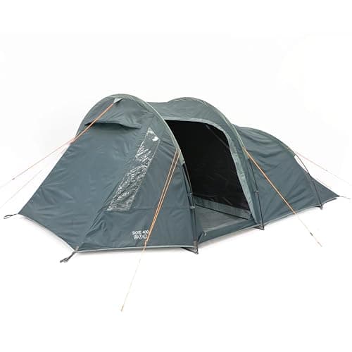 Image of Vango Skye 400 Tent Family Camping Festival Stand-Up Tunnel Tent | Waterproof, Easy Setup, 3000mm HH & PowerFlex Poles (4 Person)