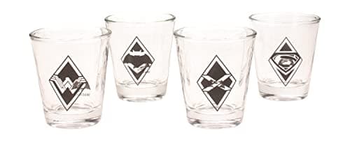 Image of SD TOYS Set of 4 Mini Logos Batman V Superman DC Glasses
