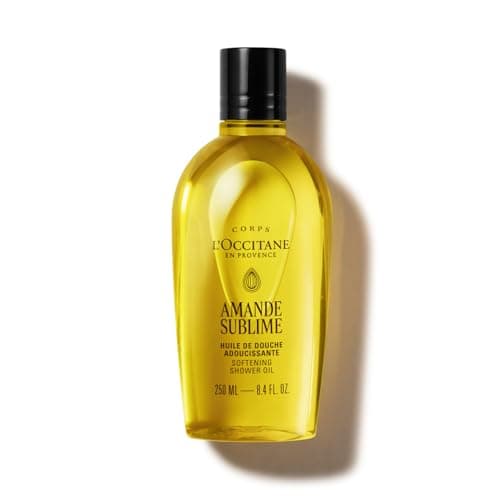 Image of L'OCCITANE - Almond (Amande Sublime) Shower Oil - 250 ml - Soothing and firming - Made in France