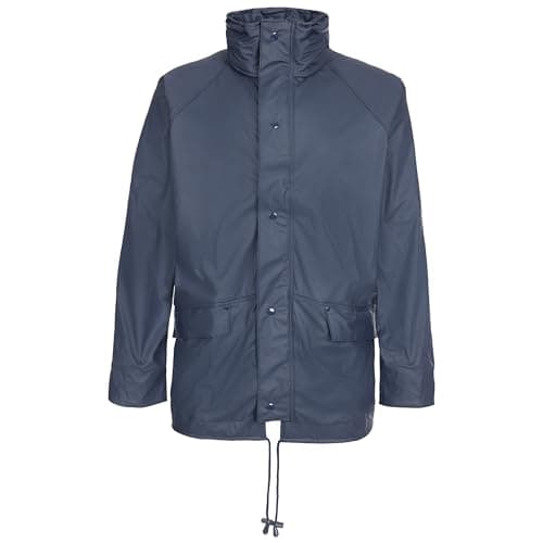 Image of Fort Airflex Breathable Waterproof Jacket - Size 2XL, Navy - 100% Waterproof EN343 3:2, Breathable & Windproof Farming Jacket - Adjustable Hood, Tear-Resistant Flexible Fabric for Work & Outdoor