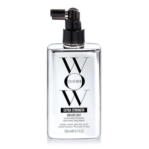Image of COLOR WOW Extra Strength Dream Coat – Powerful Anti-Frizz Spray for Curly Hair, Ultra Moisturising Humidity-Proof Treatment for Frizz-Prone Hair, 200ml