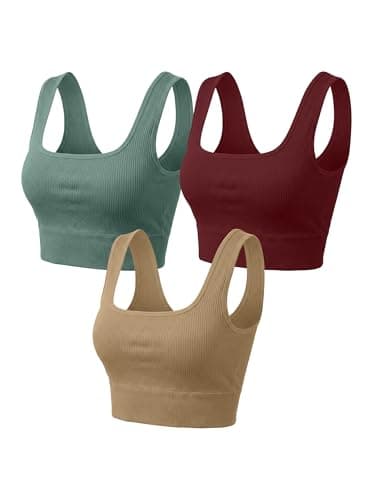 Image of Sports Bras Women, Non Wired Bralettes Womens UK, Padded Support High Impact Comfort fit Breasts Soft Seamless Wireless Full Coverage Longline Bralette Tops, Ladies Bralet for Gym Sleep Sport Running