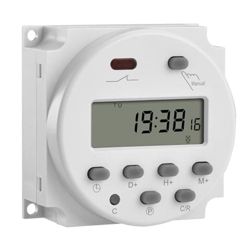 Image of Heschen Digital LCD Power Weekly Programmable Timer Relay Switch CN101A DC 12V 16 Amp SPST