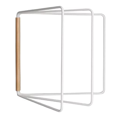 Image of ARFUKA Hand Towel Holder Standing Fodable Towel Rack Headband Holder 3 Tier Tower Bar for Bathroom Kitchen Vanity Countertop White