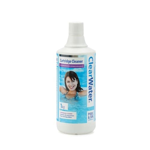 Image of Clearwater Filter Cartridge Cleaner - 800 ml (1 kg) Solution for Hot Tub, Spa & Swimming Pool Maintenance, Deep Cleans Filters Effectively, Up to 16 Uses