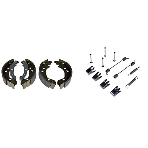 Image of Blue Print ADN14155 Brake Shoe Set, pack of two & ADN141501 Fitting Kit for Brake Shoe, pack of one