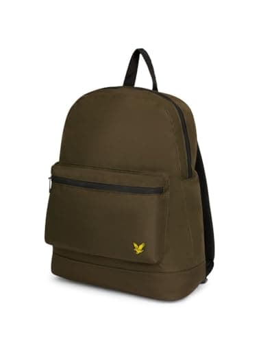 Image of Lyle & Scott Unisex Branded Lightweight Rucksack - Olive - One Size