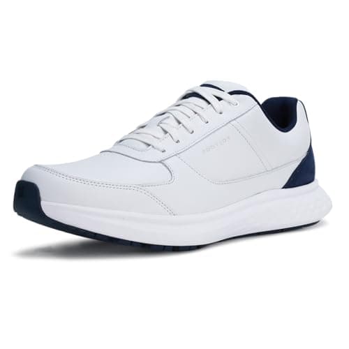 Image of FootJoy Men's FJ Hampton Golf Shoe, White/Navy, 11 UK Medium