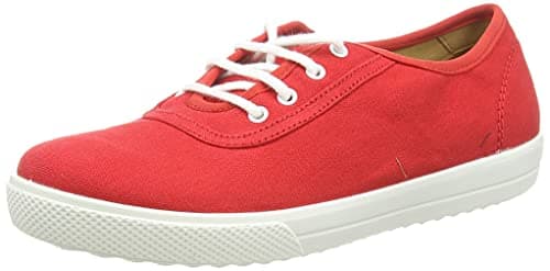 Image of Hotter Women's Mabel Red Lace Up Deck Shoes, 8