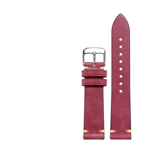 Image of MMXWYKO 18/19/20/21MM Watch Band Compatible With Oris DIVERS 65 BIG CROWN Men's Leather Strap Vintage(06 D silver,20mm)
