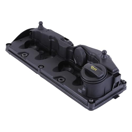 Image of Bakermiche Engine Cylinder Head Rocker Cover Compatible for VW Beetle Caddy Passat Golf Sharan Replaces 03L103469R 03L103469C 03L103469H Engine Valve Cover Cylinder Head Cover Replacement