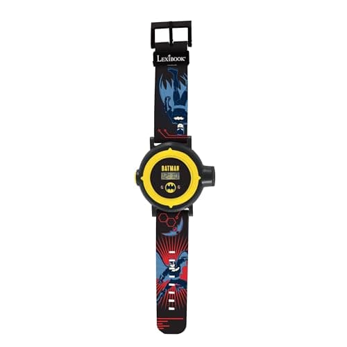 Image of LEXIBOOK - Batman Adjustable Projection Watch Digital Screen – 20 Images of Batman – for Children - Red and Blue - DMW050BAT