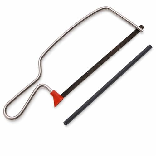 Image of Compact Mini Hacksaw & Junior Hack Saw Set – Simple Replacement – Standard Sizes – Fine Tooth Cutting Blade for Cutting Plastic & Wood, Great for DIY & Craft Projects (Single Hacksaw)
