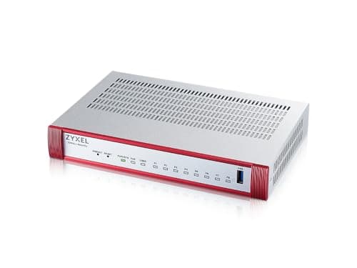 Image of Zyxel USGFLEX100HP Cyber Security Firewall | 4 Gbps, Up to 50 Users | 1-Year Gold UTM Security Pack | 8x Gigabit Ports (1 PoE+ 30W) | IPSec/SSL VPN, IPS Anti-Malware, UTM | Nebula Cloud | Fanless