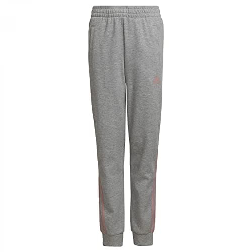 Image of Adidas HD4362 G 3S Pant Pants Girl's Medium Grey Heather/Wonder Mauve 1314