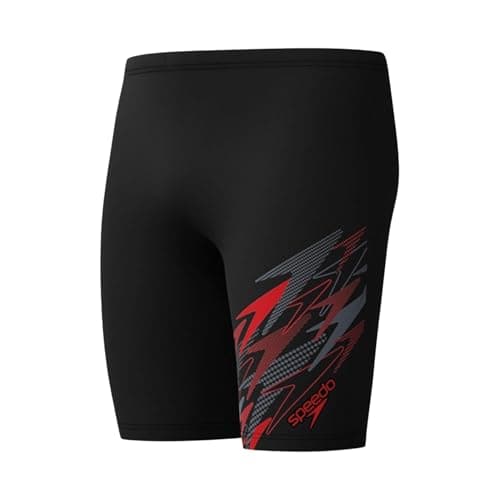 Image of Speedo Men's Medley Logo Swim Jammer, Black, 36