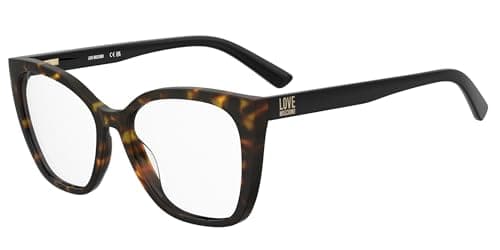 Image of MOSCHINO LOVE MOL670 Glasses, Havana, STANDARD Unisex Adult