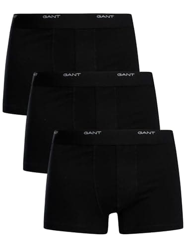 Image of GANT Men's Core Trunk 3-Pack Underwear, Black, 3XL (Pack of 3)
