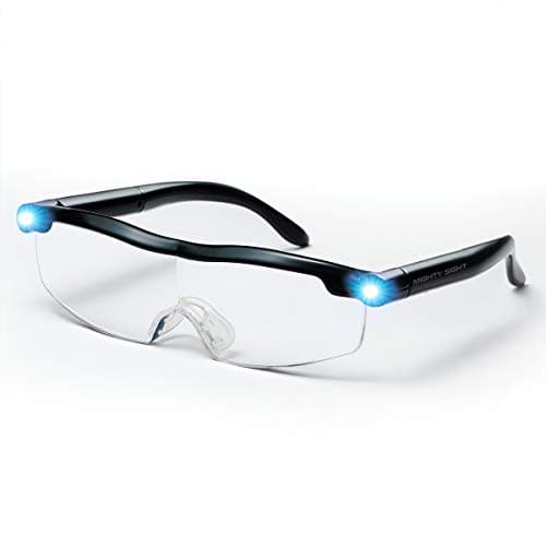 Image of JML Magnifying Glasses with Light - Reading for Hands-Free Wearable 160% Magnification and Magnifier Spectacles for Hobbies - Rechargeable, Fits Over Standard Glasses - Mighty Sight
