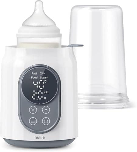 Image of Nuliie Baby Bottle Warmer 10-in-1 with Digital LCD, Timer, Smart Temperature Control and Automatic Shut-Off, Food Warmer&Defrost BPA-Free Warmer for Breastmilk or Formula