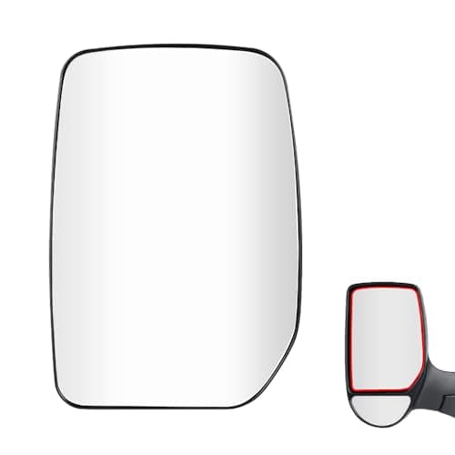 Image of SENZEAL Wing Mirror Upper Glass Heated Left for Ford Transit MK6 MK7 2000-2013 Passenger Side Mirror Replacement 4059968 YC15-17K741-AA (Left)