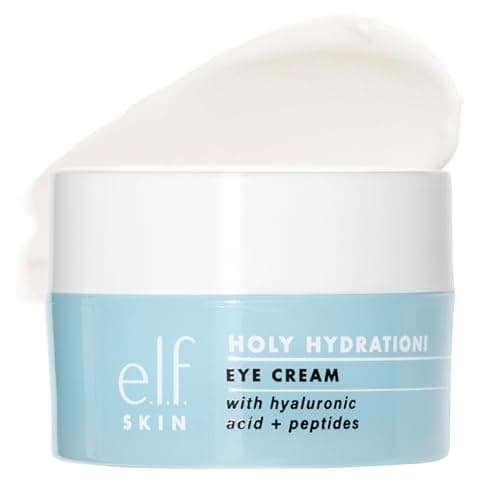 Image of e.l.f. SKIN Holy Hydration! Eye Cream, Infused with Hyaluronic Acid & Peptides, Minimizes Dark Circles, 0.53 Oz (15g)