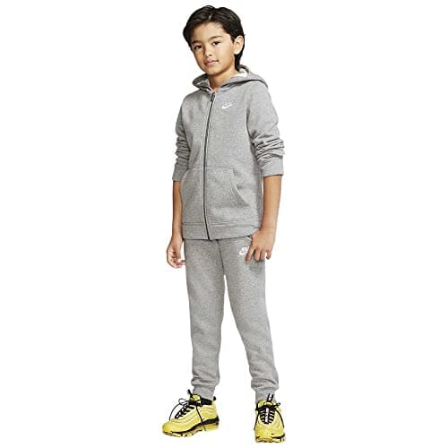 Image of NIKE Boys' Nsw Core Bf Trk Tracksuit, carbon heather/dark grey/Carbon heather/(white), S UK