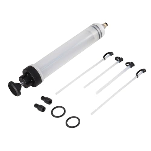 Image of THRYONEXI Oil Fluid Extractor 500cc Syringe Engine Oil Extractor Pump Fluid Suction Filling Hand Pump with Extent Hose for Automobile Fuel Oil, Brake Fluid, Coolant