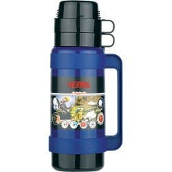 Image of Thermos Mondial 32 Flask Black/Green/Blue 1.0L (457464)