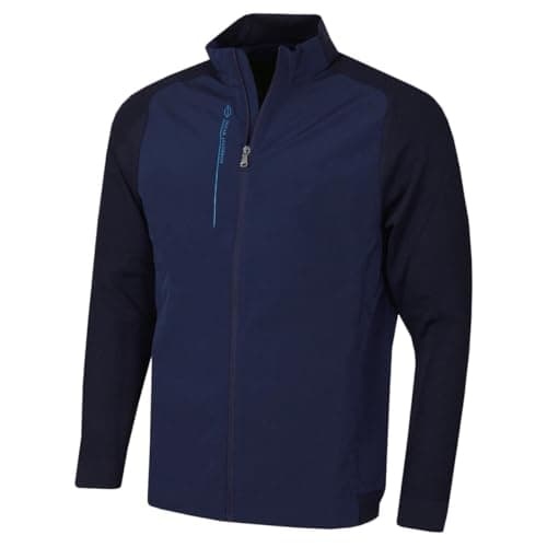 Image of Oscar Jacobson Mens Highbank Lightweight Golf Jacket - Navy - M