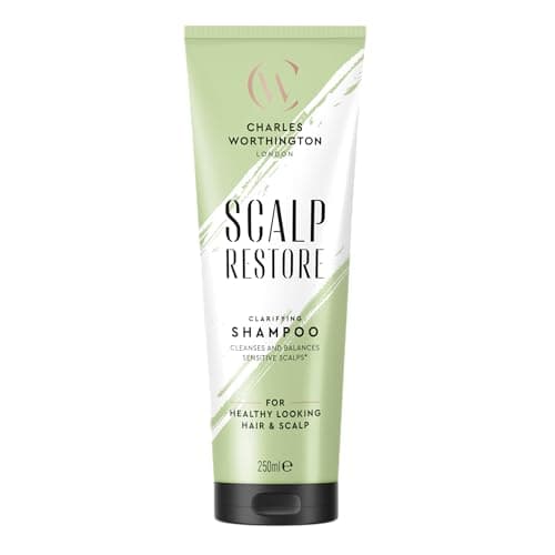 Image of Charles Worthington Scalp Restore Clarifying Shampoo – Deep Cleansing for Sensitive Scalps, Removes Build-Up for Healthy Hair, 250ml