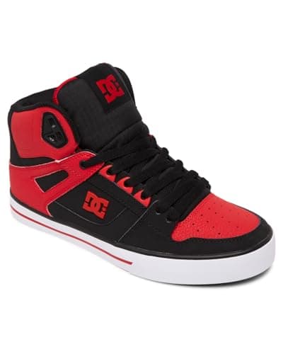 Image of DC Shoes Shoes Men's Pure Sneaker, Fiery Red White Black, 8 UK