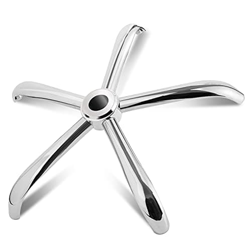 Image of MASTERY MART Office Chair Base Replacement, 28 Inch Heavy Duty 2500Lbs Metal Leg, Reinforced for Swivel Gaming Chair, Universal Caster and Gas Cylinder Size, Polished Steel