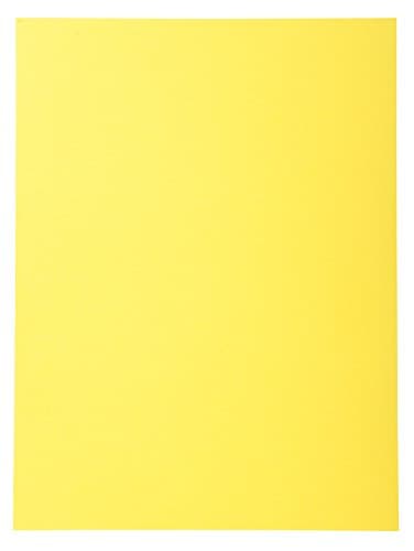 Image of Exacompta - Ref 420205E - Forever Collection - Recycled Square Cut Folder - 240 x 320mm, 170gsm Recycled Board, Blue Angel Certified - Yellow (Pack of 50)