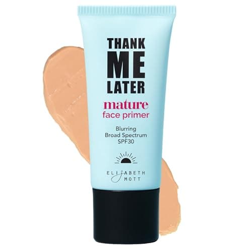 Image of Elizabeth Mott Thank Me Later Blurring Face Primer SPF30 - Liquid Base Primer for Perfect Skin Makeup Application and All-Day Wear - Cruelty-Free Long Lasting Hydrating Power Grip Formula, 30g
