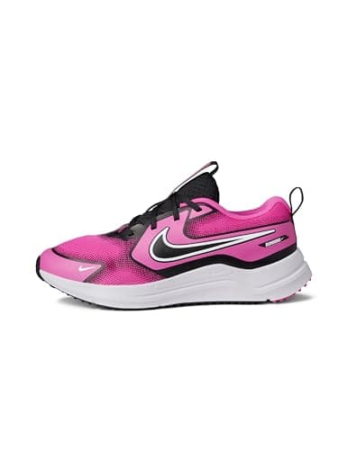Image of Nike Unisex Kids Cosmic Runner Sneaker, Laser Fuchsia White Black, 5.5 UK