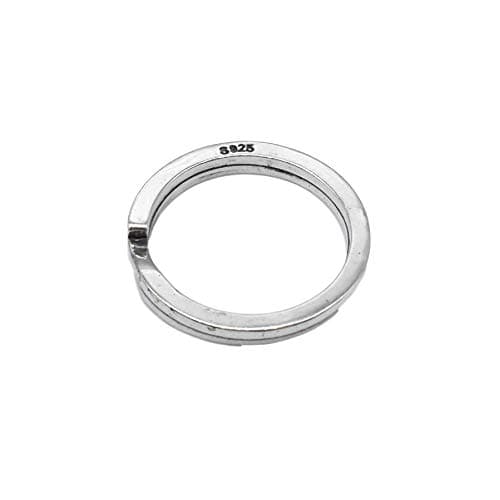 Image of Sterling Silver Split Ring, Key Ring, 925 Silver Split Ring, 20mm Split Ring for Key Chains