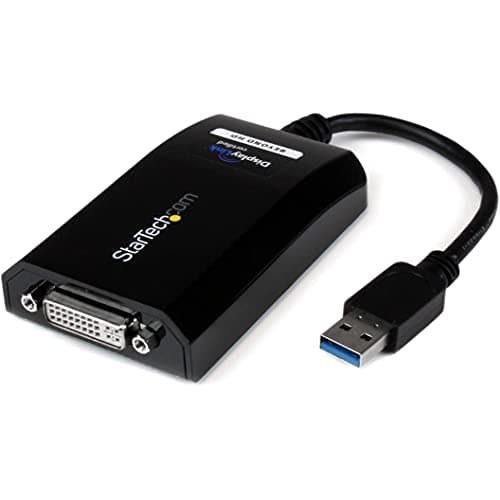 Image of StarTech.com USB 3.0 to DVI / VGA Adapter - 2048x1152 - External Video & Graphics Card - Dual Monitor Display Adapter Cable - Supports Mac & Windows (USB32DVIPRO)