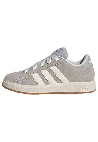 Image of adidas Unisex Kids Grand Court 00s Shoes Kids, Grey Two/Off White/Gum, 4.5 UK