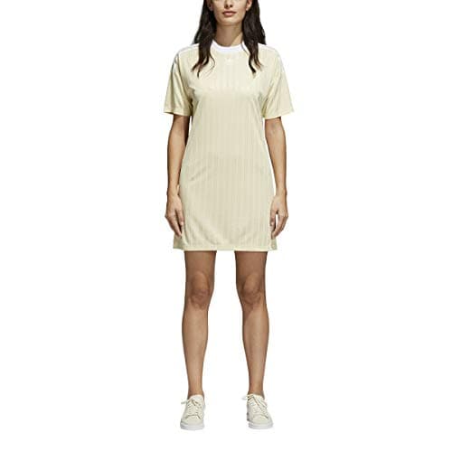 Image of adidas Women Originals Trefoil Dress CE5588 - Yellow - Small