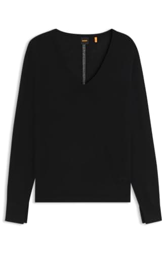 Image of BOSS C_fiaffella Women's Knitted Sweater, 118open White, XS