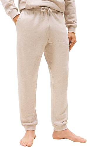 Image of Tommy Hilfiger Men’s Jogging Bottoms with Drawstring, Beige (Heathered Pebble), M