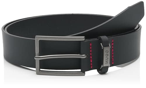 Image of Hugo Men's Gabriel_sz35 10269961 01 Belt, Black, 100 cm
