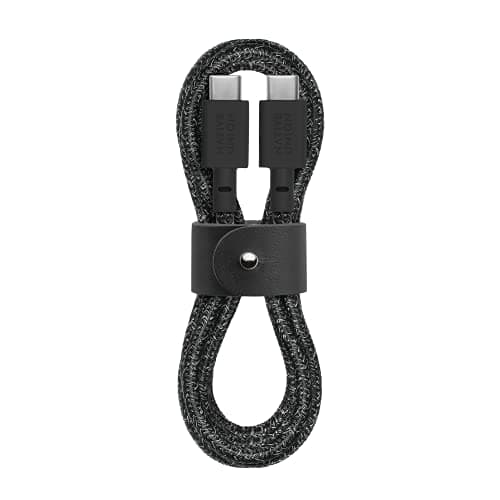 Image of Native Union Type-C Belt Cable - 1.2m Ultra-Strong USB-C to USB-C Charging Cable for iPhone 17/17 Pro/17e, iPhone Air, iPad Pro/Air (M4), MacBook Air (M5), Galaxy S26/S25, Flip/Fold 7 (Cosmos)