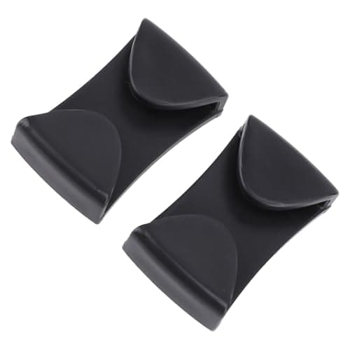 Image of Ski Helmet Clamp Goggle Clip Retainer 2pcs Helmet Goggle Holder with Adhesive Mount for Skiing Snowboarding Winter Sports (Black)