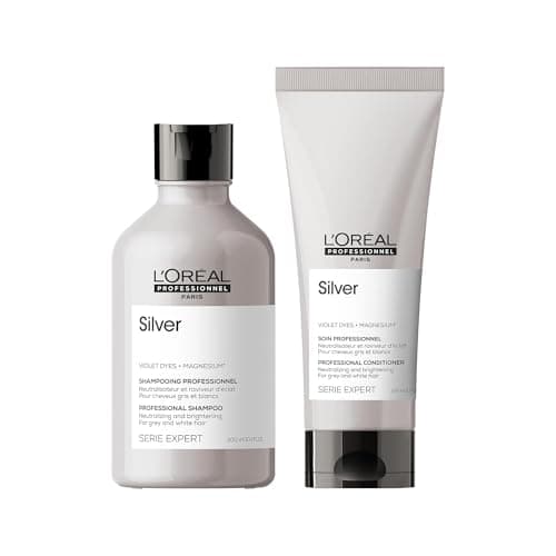 Image of L'Oreal Professionnel Serie Expert DUO Silver Shampoo 300ml and Conditioner 200ml