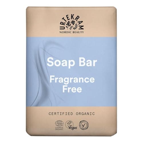 Image of Urtekram Solid Soap Unscented - 100 g - Gentle Cleansing for Sensitive Skin - 99.9% Natural Ingredients - Palm Oil Free - For All Skin Types - Vegan Body Care from Denmark