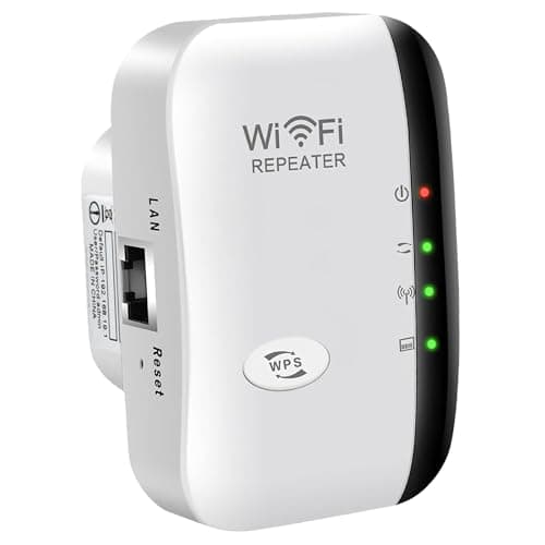Image of WiFi Extender Signal Booster for Home - Covers Up to 3000 Sq.Ft & 45 Devices - 300Mbps Wireless Internet Repeater with Ethernet Port, Quick Setup