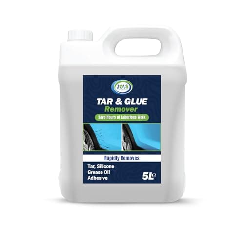 Image of JOVS Tar and Glue Remover 5 Litre For Cars | Solvent Based Full Strength Dissolves | Removes Tar, Grease, Stickers, Oil And Many More.